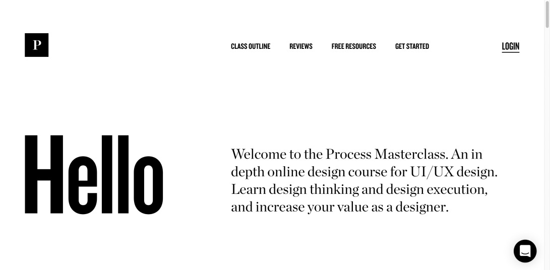 Process Masterclass - Learn UI/UX design, increase your value as a designer - Process Masterclass