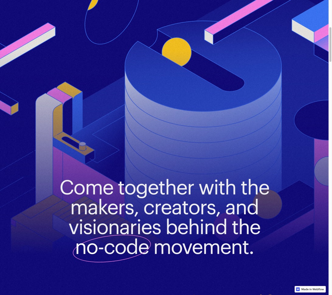 No-Code Conference 2021 | Webflow