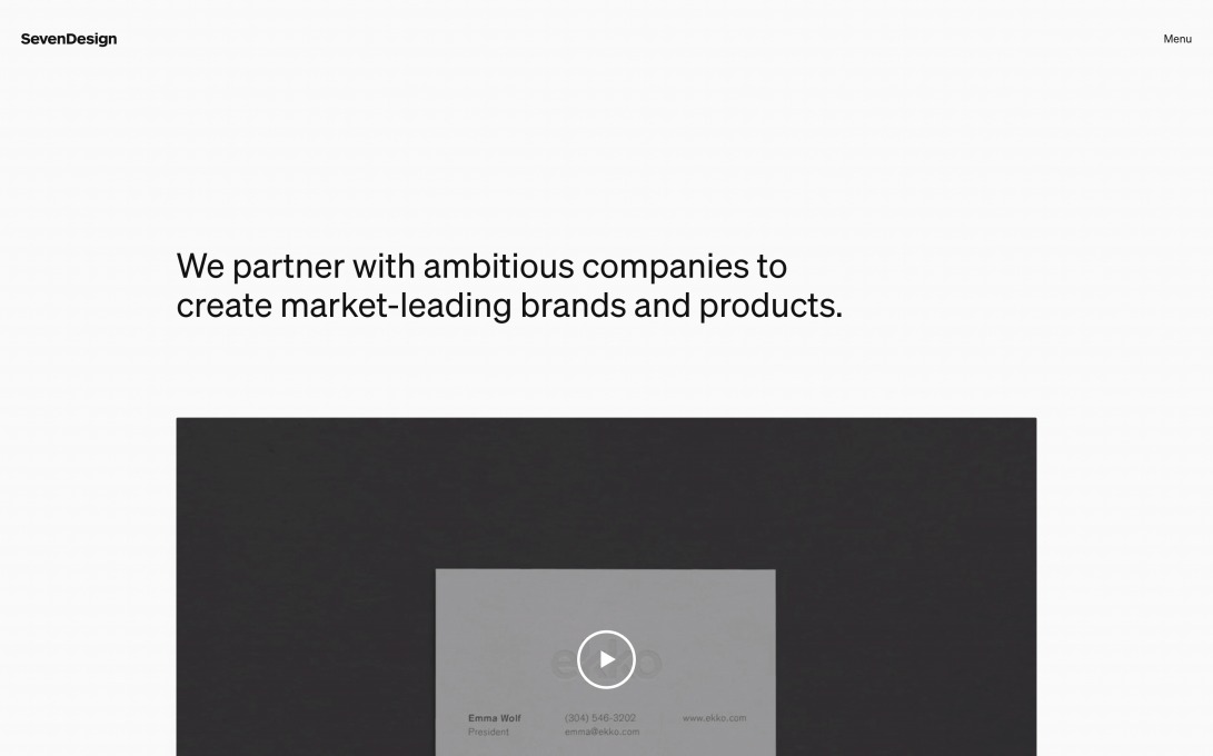 SevenDesign – Branding, Product + Digital Design