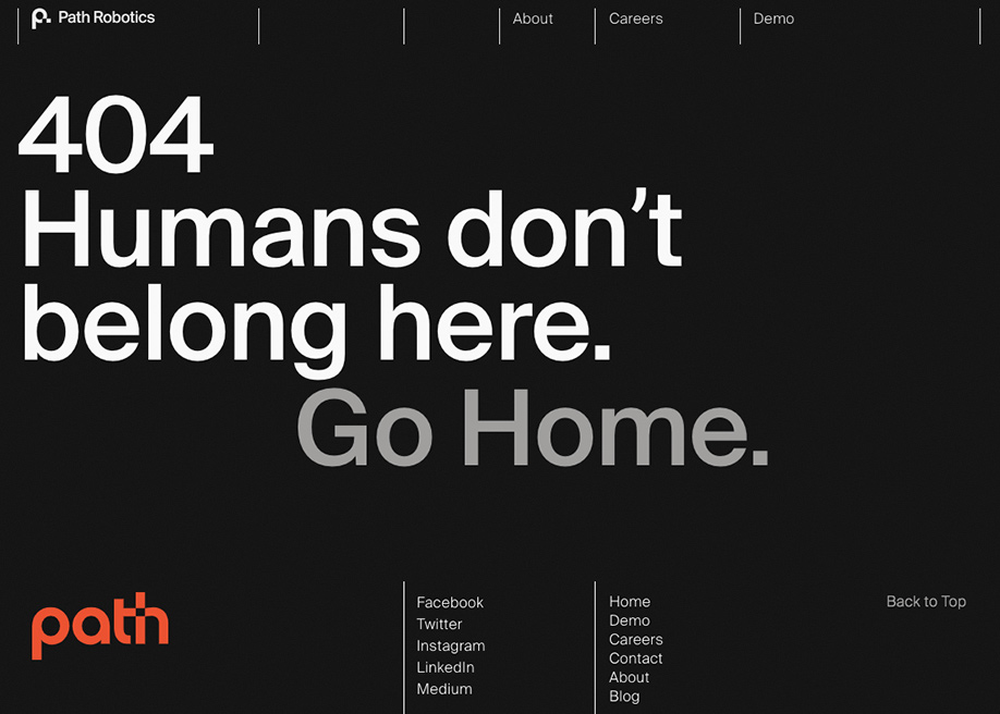 Path Robotics - 404 error page