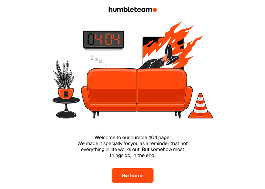 Humbleteam - 404 error page