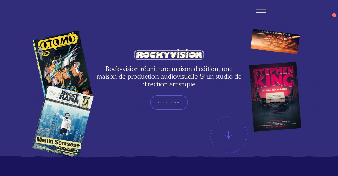 Rockyvision - Page d'accueil