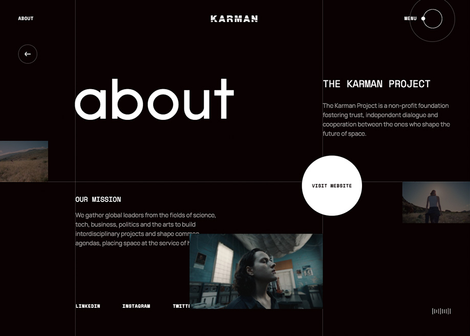 Karman Project - About page