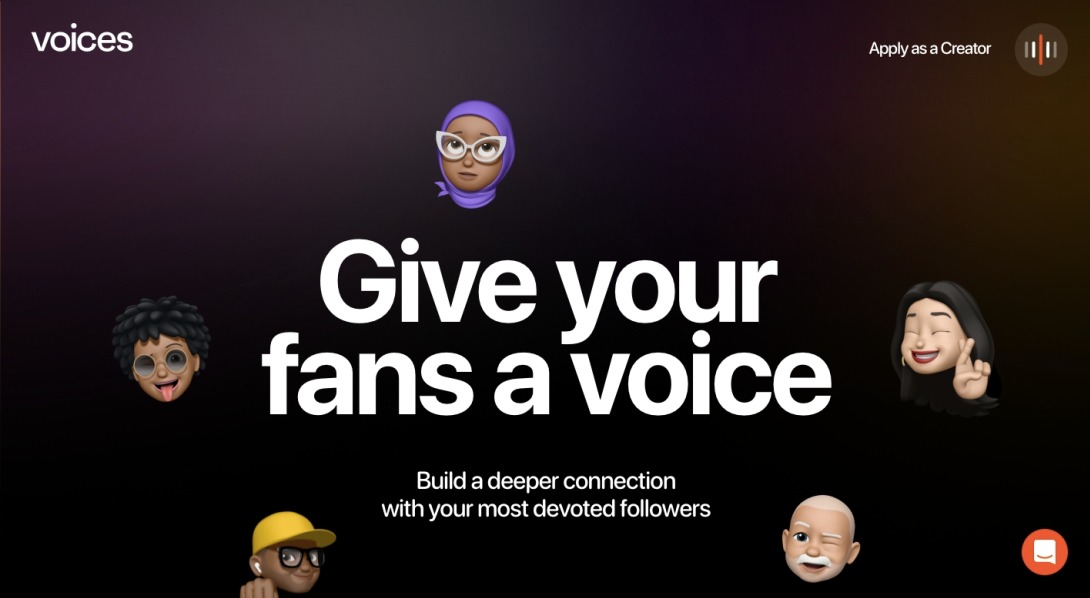 Voices: Host live video rooms, sell tickets and subscriptions
