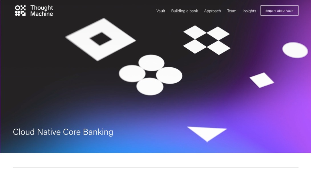 Thought Machine | Core Banking Software | Cloud Native