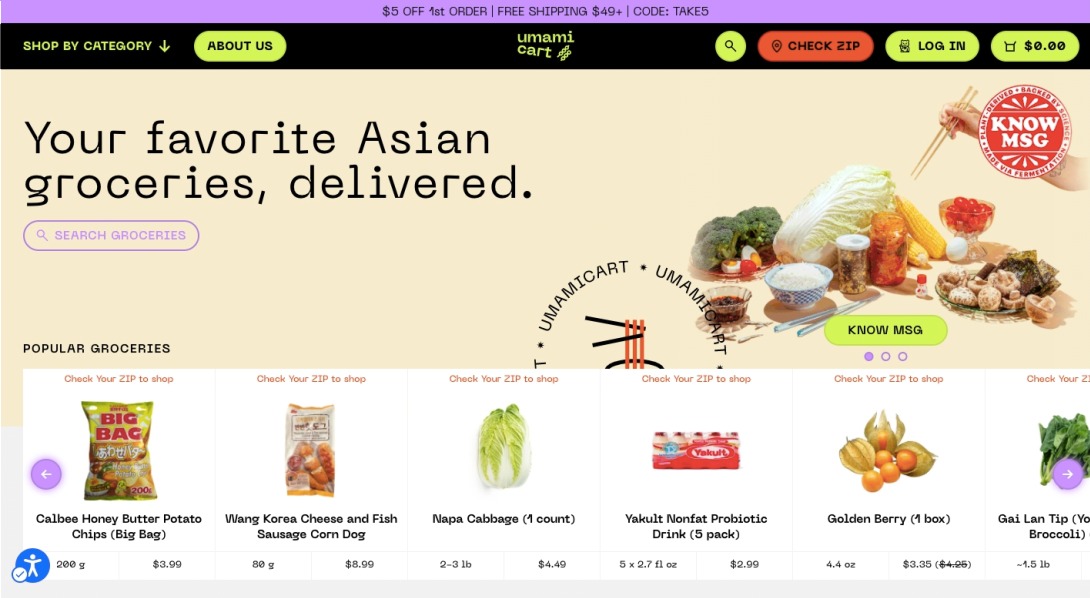 Umamicart: Your favorite Asian groceries delivered