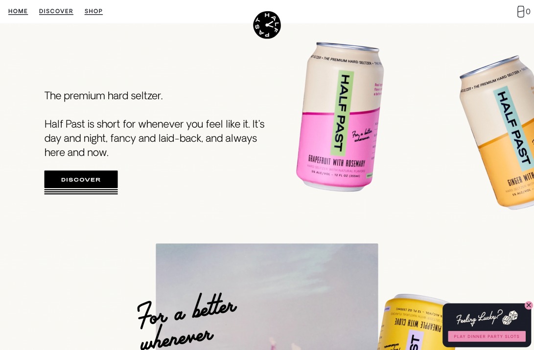 Half Past | For a Better Whenever – Drink Half Past