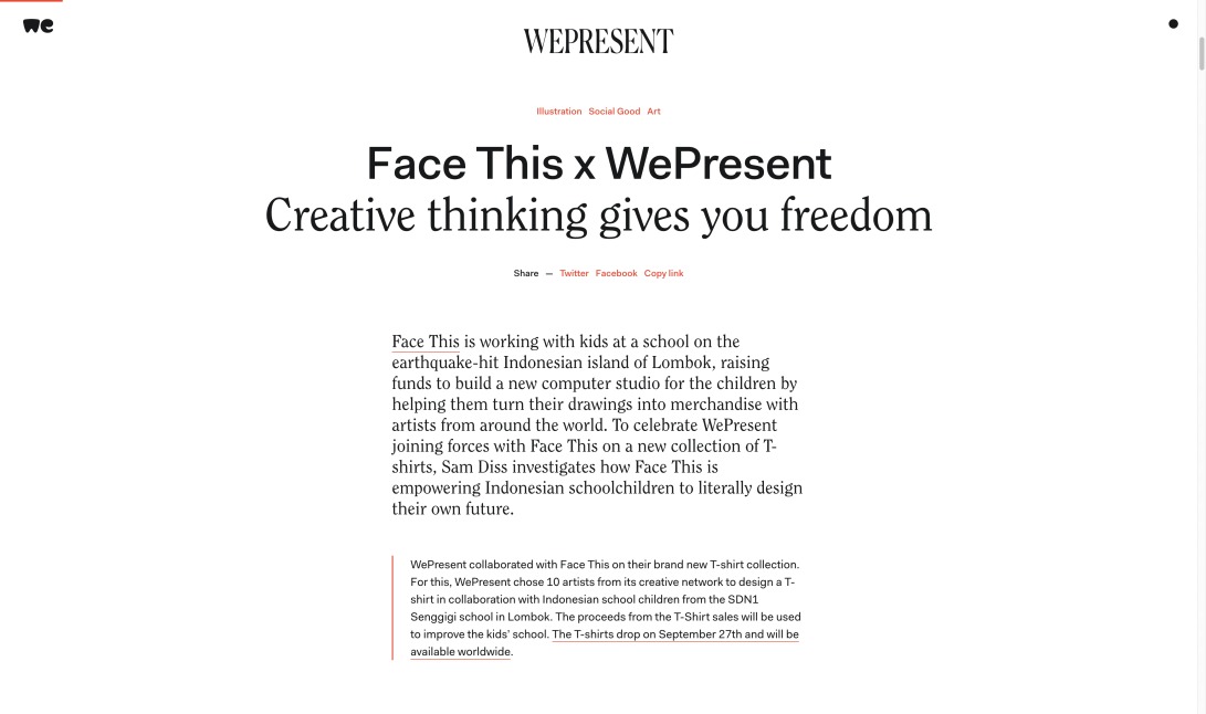 WePresent | Face This x WePresent: Creative thinking gives you freedom