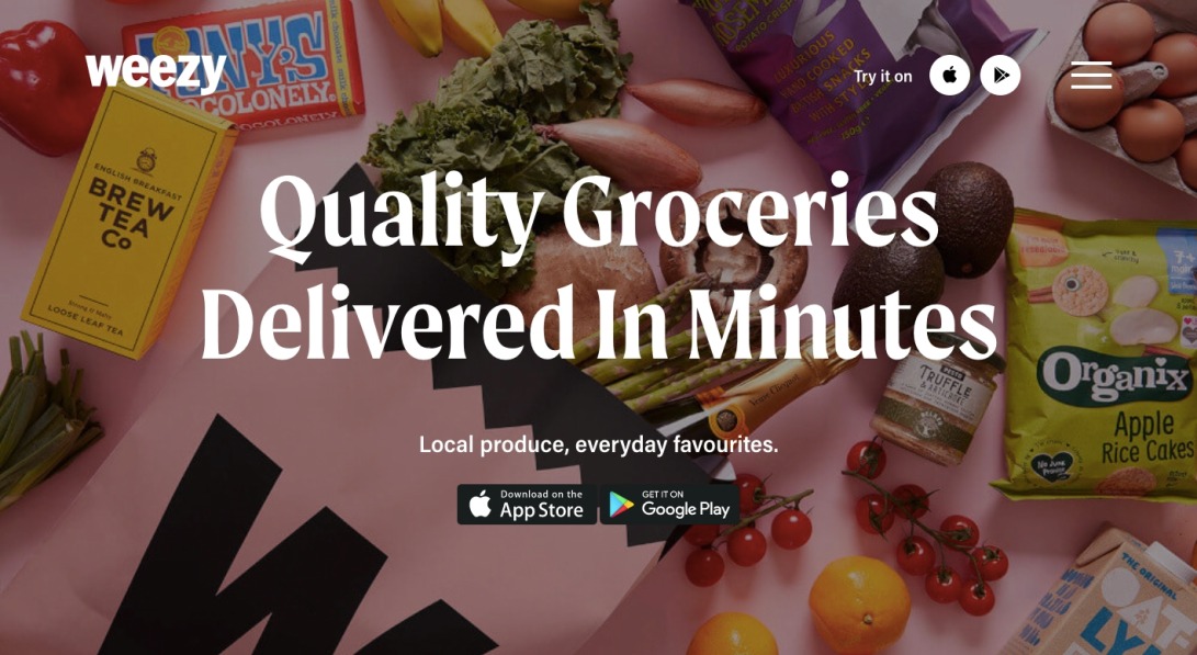 Weezy - Quality Groceries Delivered in Minutes. Food & Drink On Demand - Weezy