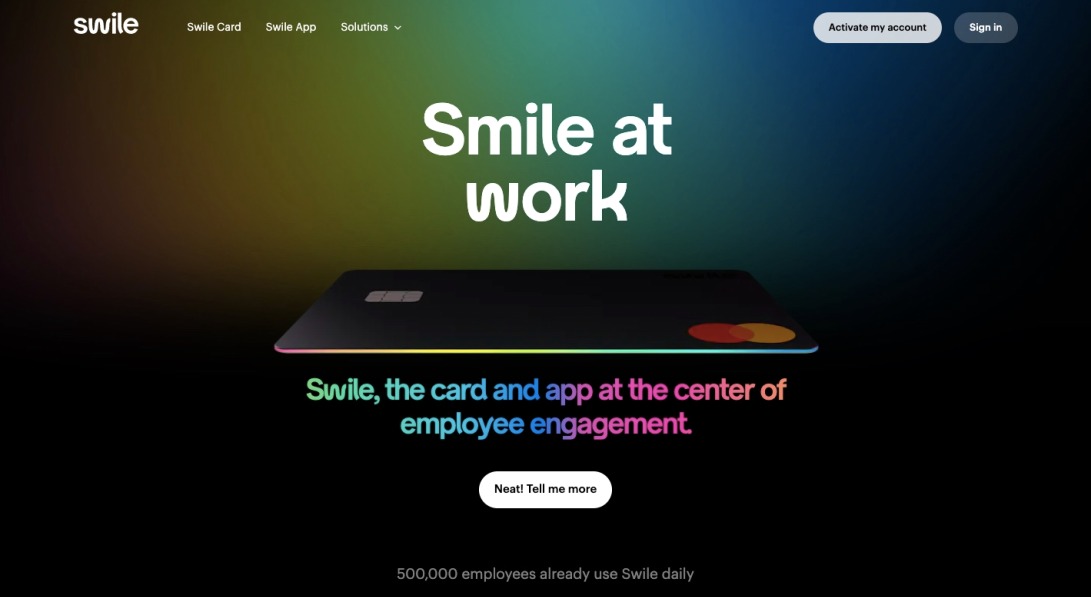 Smile at work. | Swile
