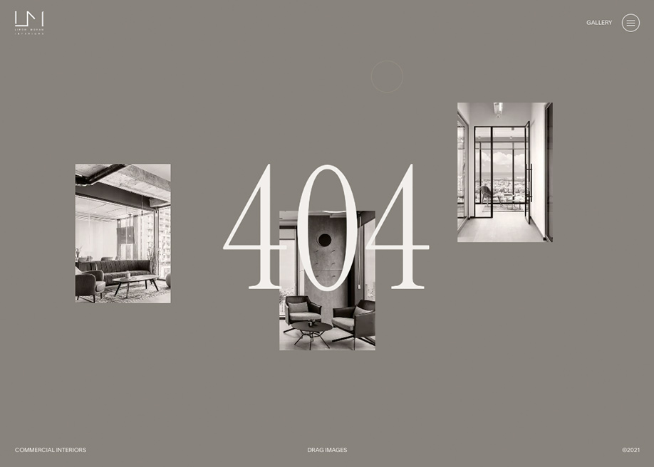 Liron Moran Interiors design - 404 error page