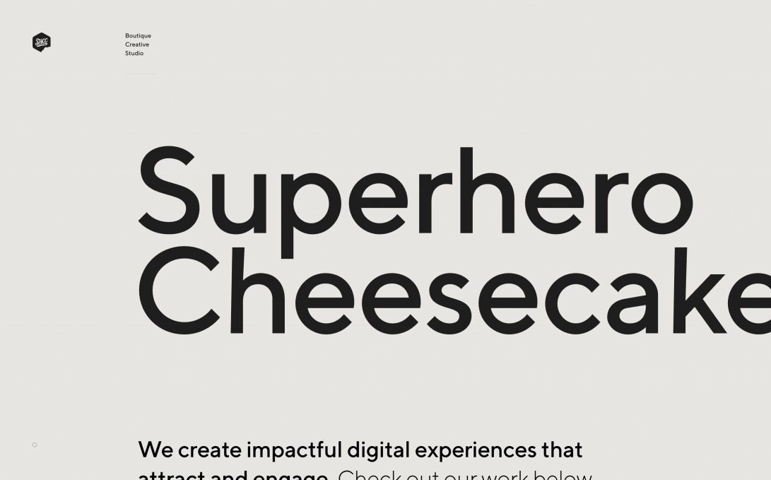 Superhero Cheesecake. Boutique Creative Studio.