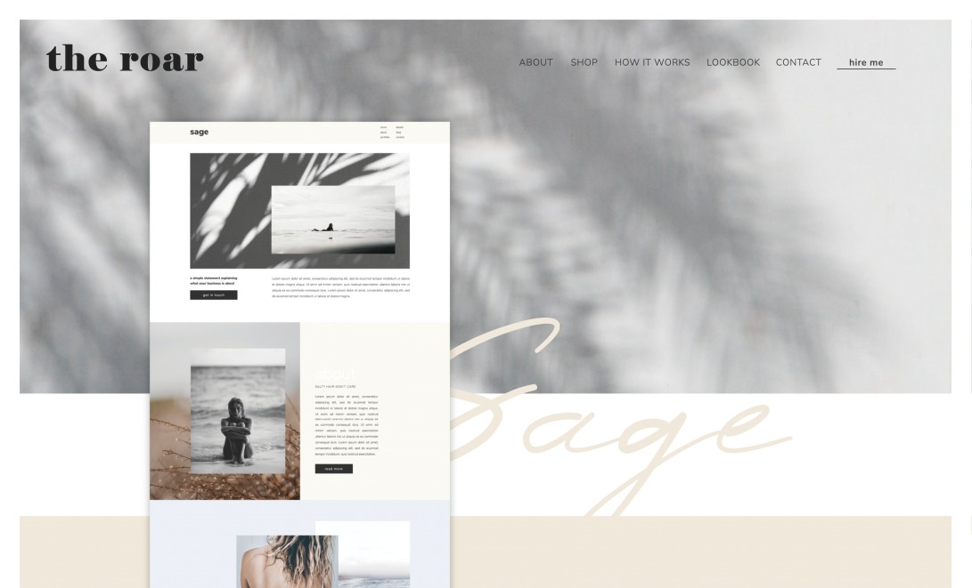 Sage | Showit website template for heart-driven creatives