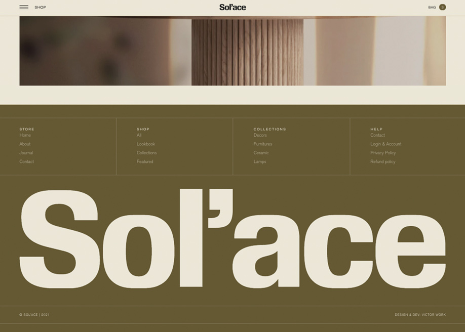 Solace - Footer