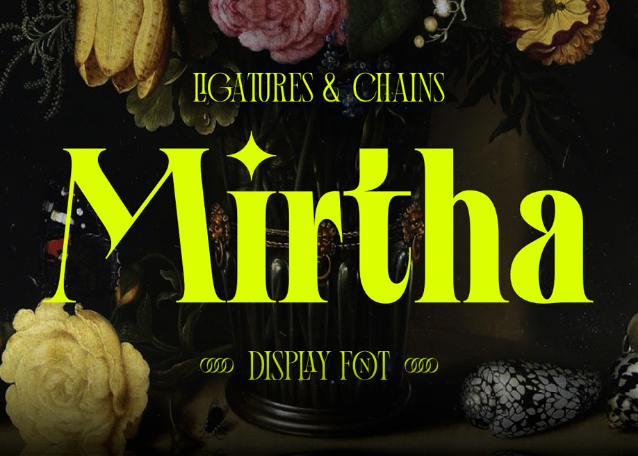 Mirtha display font