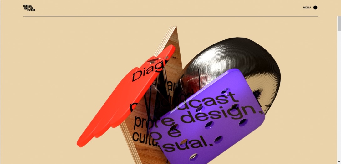 Diagrama: Podcast sobre design, processo e cultura visual.