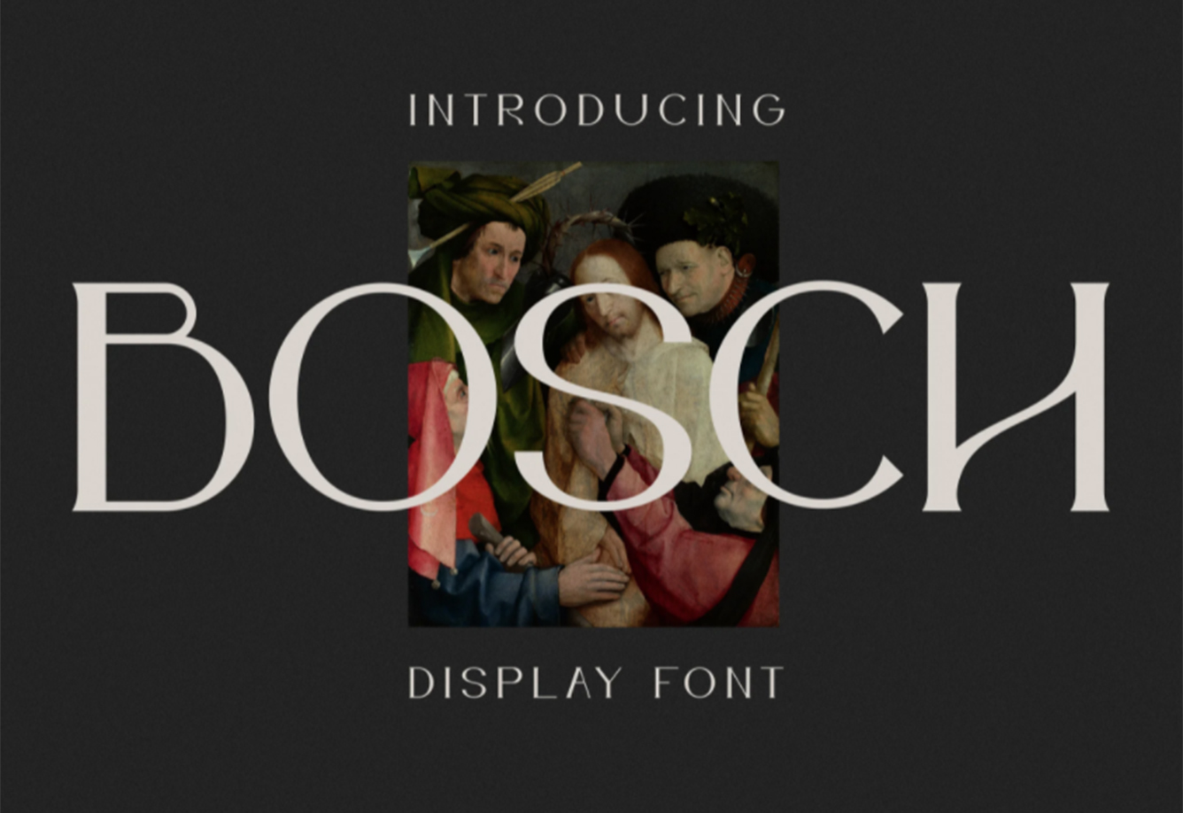 Bosch Display free font