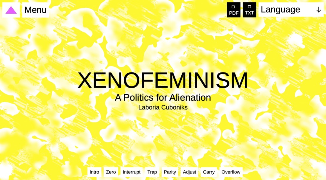 Xenofeminism: A Politics for Alienation | Laboria Cuboniks