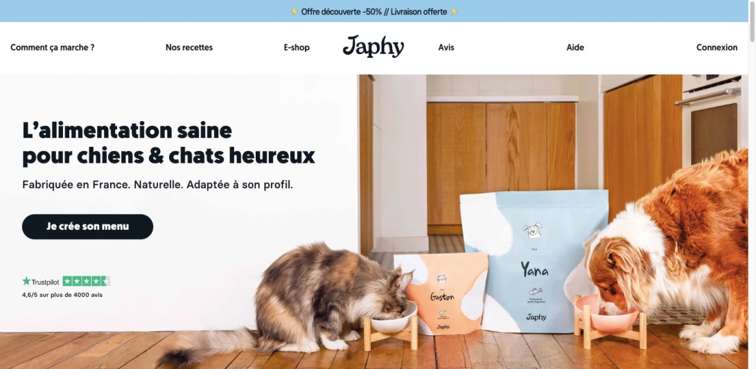 Japhy – Croquettes pour chien et chat saines et sur mesure