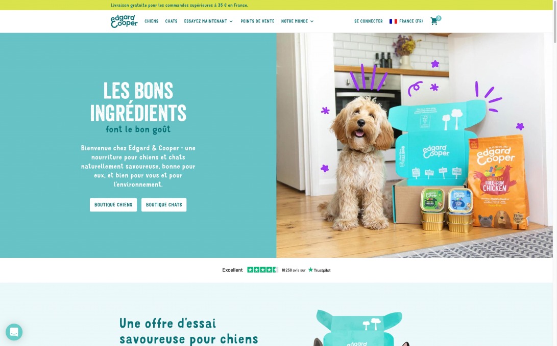 Nourriture pour chiens et chats savoureuse | Edgard & Cooper