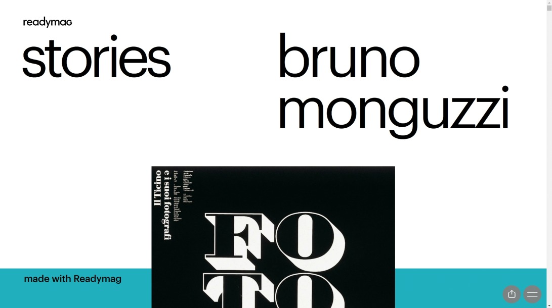Readymag Stories: Bruno Monguzzi