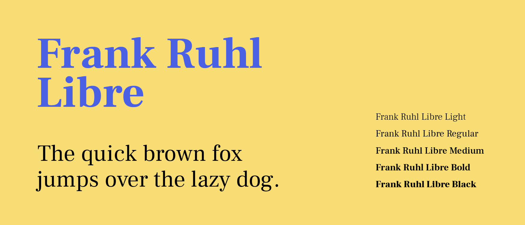 Frank Ruhl Libre Google Fonts Web Fonts
