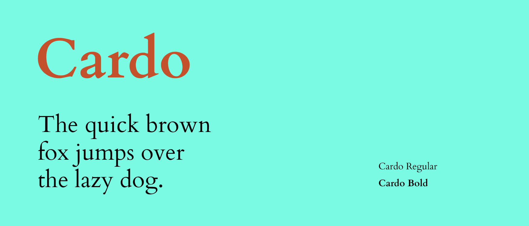 Cardo Google Fonts Web Fonts