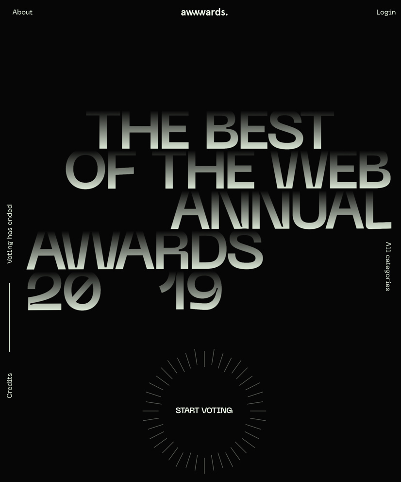 Annual Awwwards Site 2019