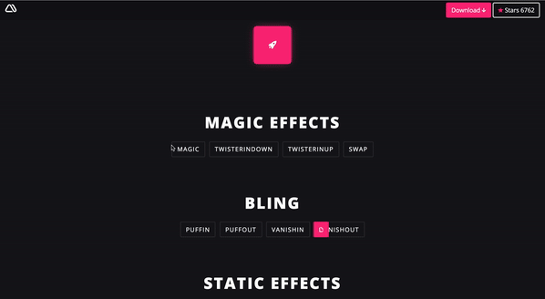 Magic Animations - UI Libraries and Tools