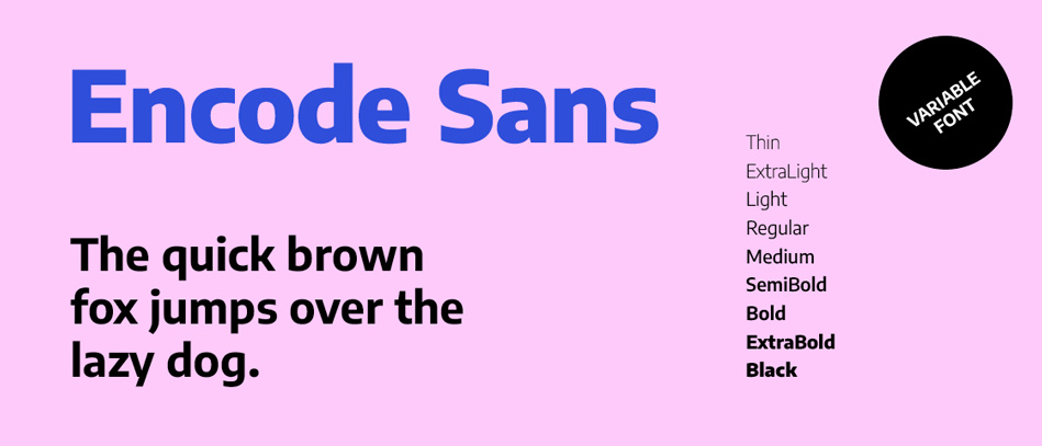 Encode Sans Google Fonts Web Fonts