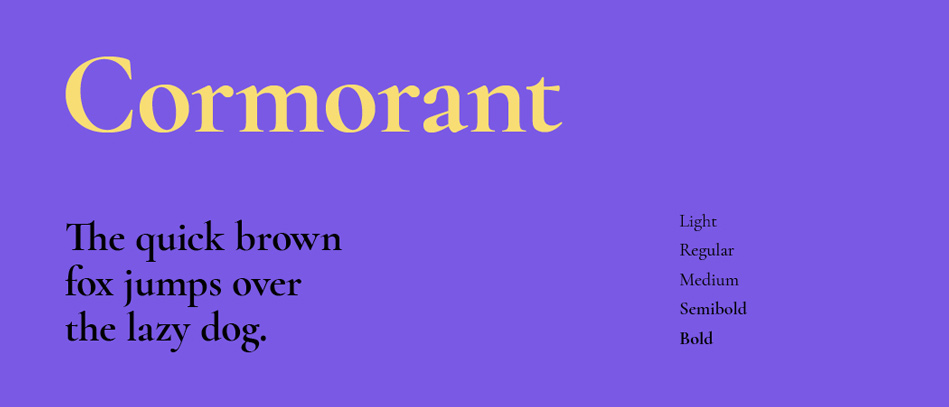 Cormorant Google Fonts Web Fonts