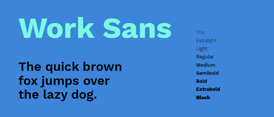 Work Sans Google Fonts Web Fonts