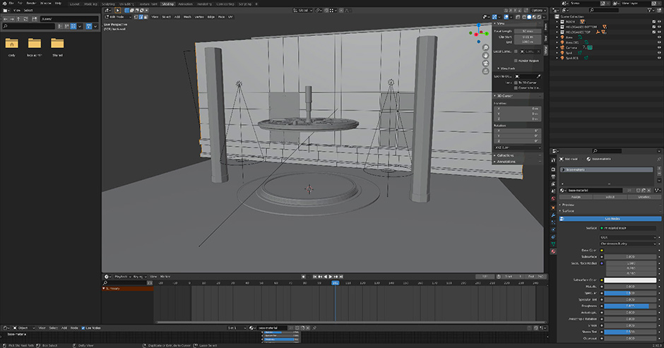 Screenshot of a 3D design program