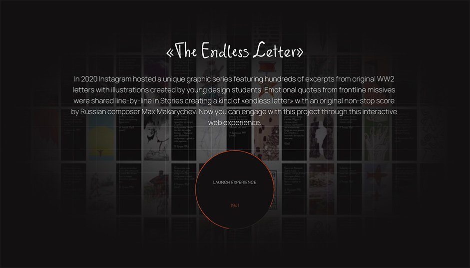 Endless letter Home page
