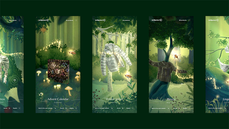 Fashion in the forest mobile layouts