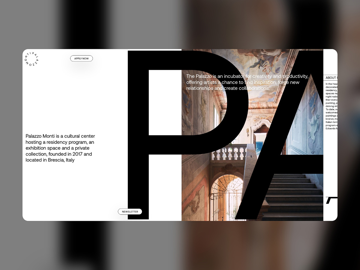 Palazzo Monti's web captures