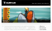 Klipp og Lim award-winning website design screenshot 1