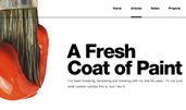 Trent Walton award-winning website design screenshot 1