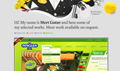 MertGutav Portfolio award-winning website design screenshot 1