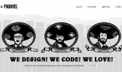 Paravel award-winning website design screenshot 1