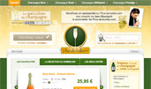 Champagne award-winning website design screenshot 1
