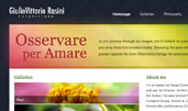 GiulioVittorio Rasini - Fotopittore award-winning website design screenshot 1