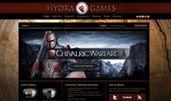 HydraGames award-winning website design screenshot 1