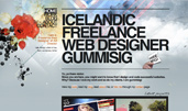 Freelance Web Designer gummisig award-winning website design screenshot 1