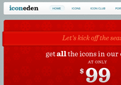 IconEden award-winning website design screenshot 1