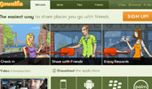 Gowalla award-winning website design screenshot 1
