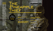 The Pineapple Thief award-winning website design screenshot 1