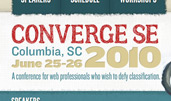 ConvergeSE 2010 award-winning website design screenshot 1