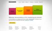 Maksimer award-winning website design screenshot 1