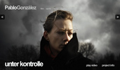 Pablo González award-winning website design screenshot 1